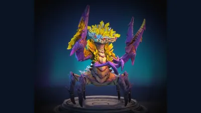 Lurker Wavethrower official digital monster artwork