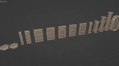 Official modular wall studies showing how battlefield boundaries are built